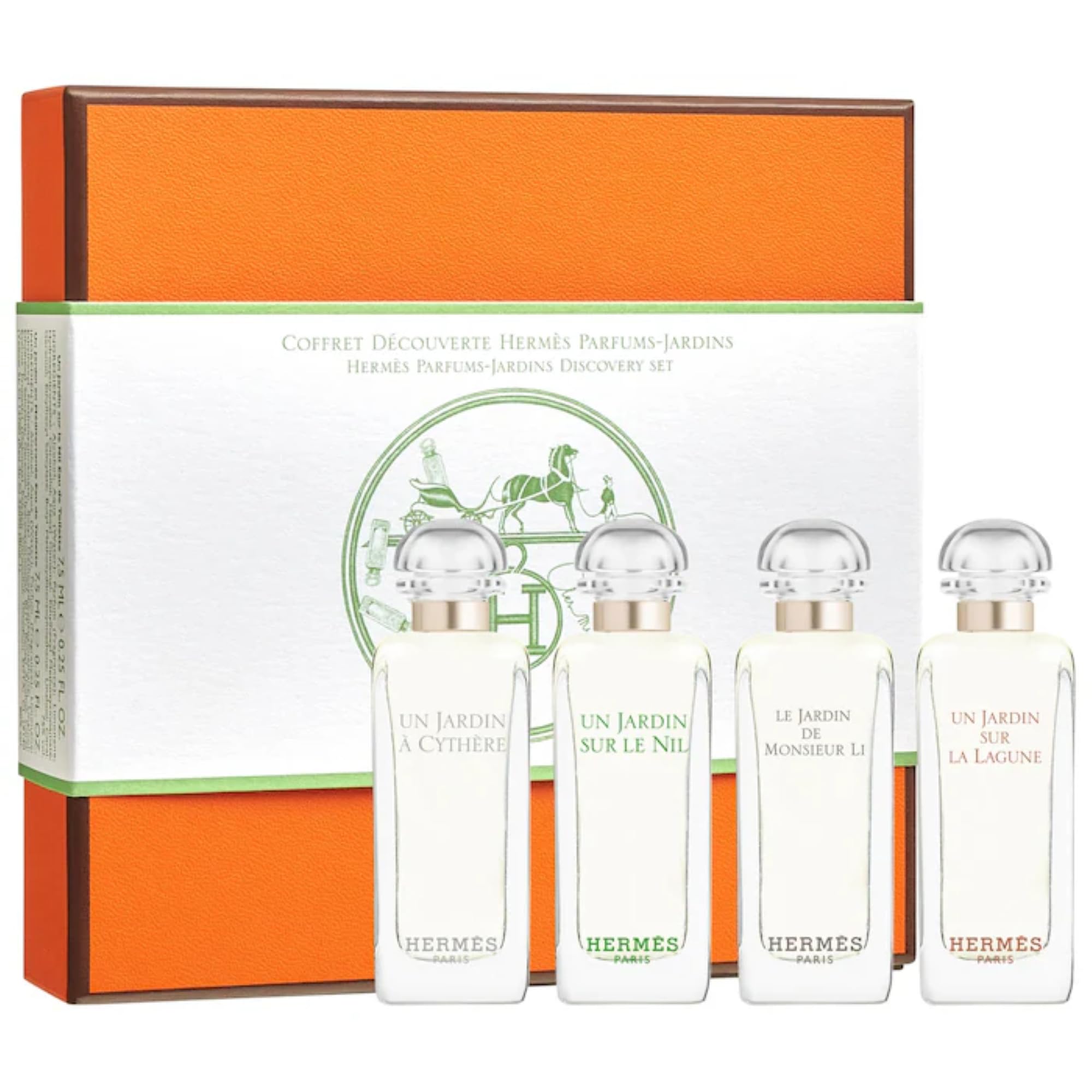 Hermes La Collection Des Parfums - Jardins for Unisex 4 Pc Mini